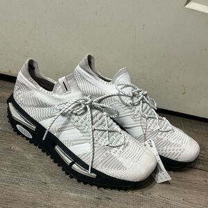 NWT Adidas White Silver Metallic & Black Original NMD_S1 Sneaker Men’s 11.5